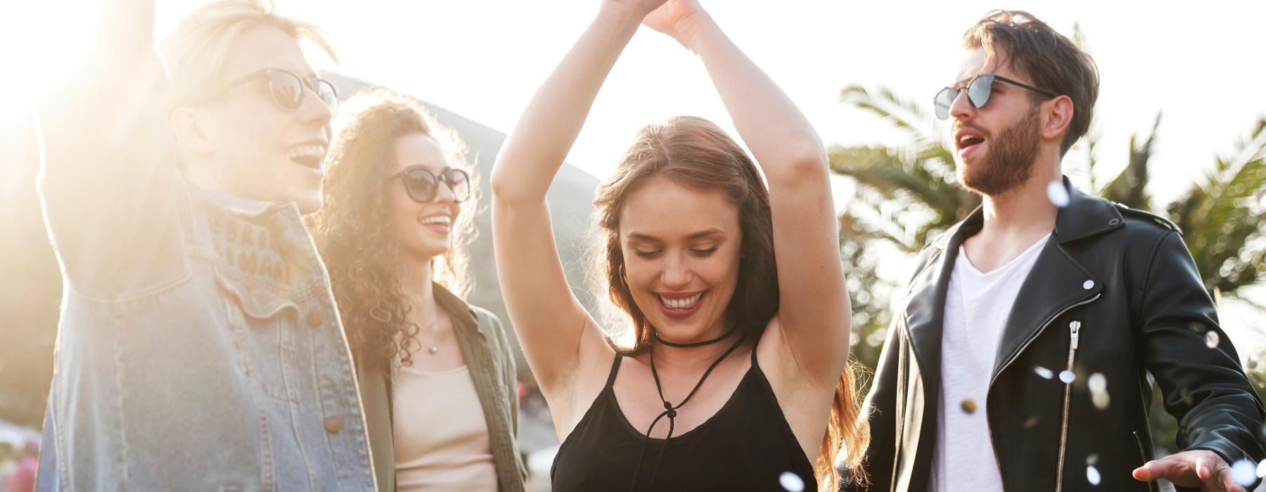 a group of people posing for a photo